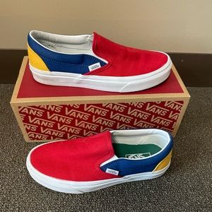 Primary Color VANS Slip-Ons W8